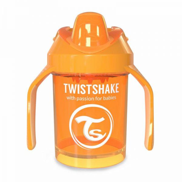 Поильник Twistshake Mini Cup. 230 мл. Оранжевый. Возраст 4+m
