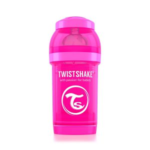 Бутылочка для кормления Twisthake 180 мл. розовая