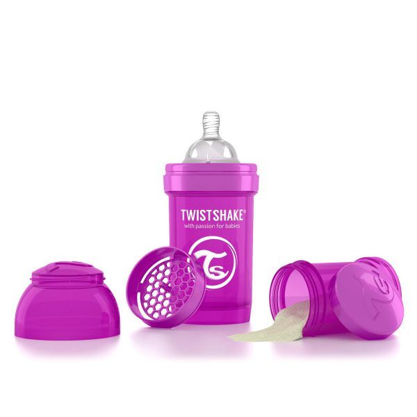 Бутылочка для кормления Twisthake 180 мл. фиолетовая