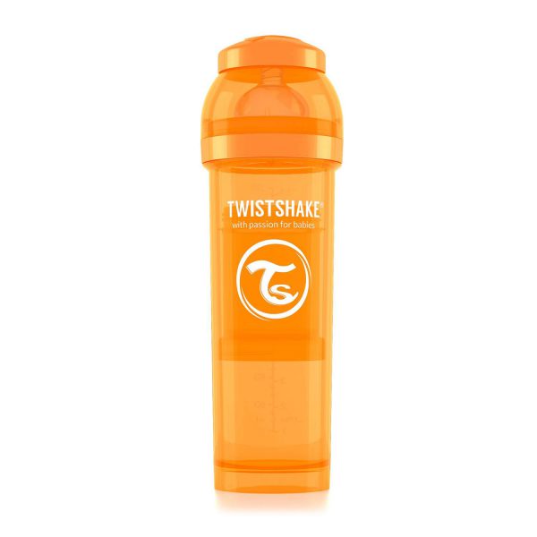 Бутылочка для кормления Twisthake 330 мл. оранжевая