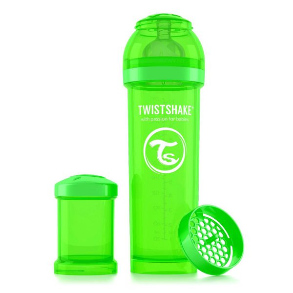 Бутылочка для кормления Twisthake 330 мл. зелёная