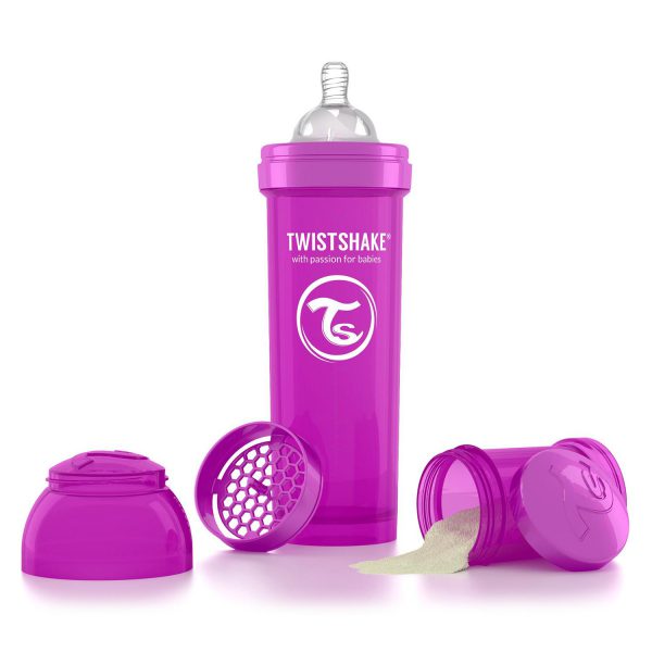 Бутылочка для кормления Twisthake 330 мл. фиолетовая