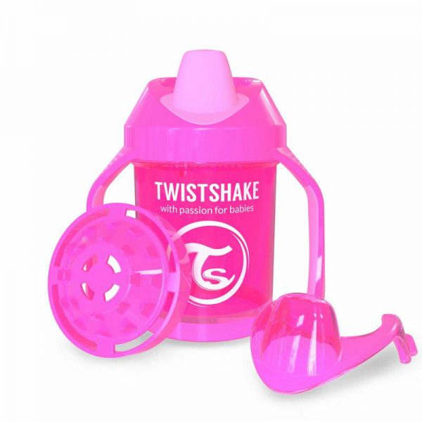 Поильник Twistshake Mini Cup. 230 мл. Розовый. Возраст 4+m