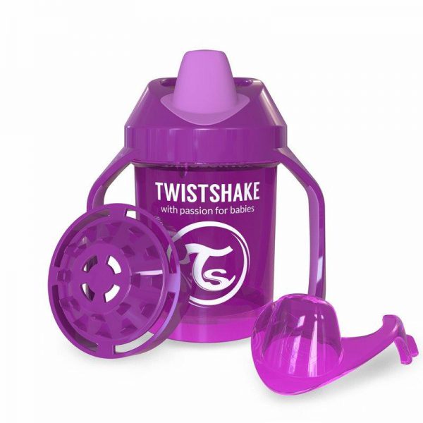 Поильник Twistshake Mini Cup. 230 мл. Фиолетовый. Возраст 4+m