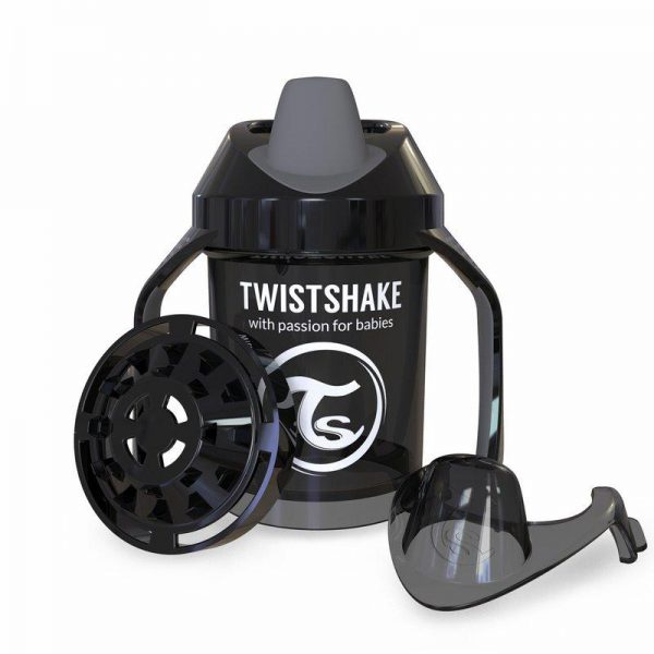 Поильник Twistshake Mini Cup. 230 мл. Чёрный. Возраст 4+m