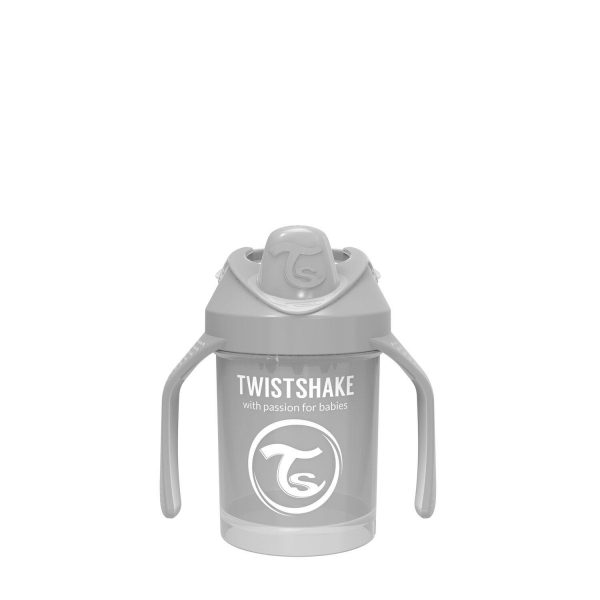 Поильник Twistshake Mini Cup. 230 мл. Пастельный серый Возраст 4+m