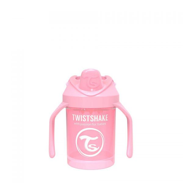 Поильник Twistshake Mini Cup. 230 мл. Пастельный розовый Возраст 4+m.