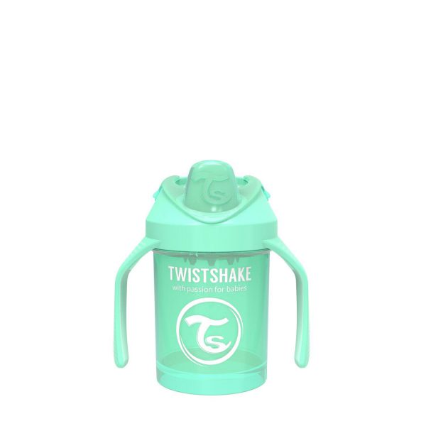 Поильник Twistshake Mini Cup. 230 мл. Пастельный зелёный Возраст 4+m.