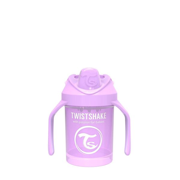 Поильник Twistshake Mini Cup. 230 мл. Пастельный фиолетовый. Возраст 4+m.
