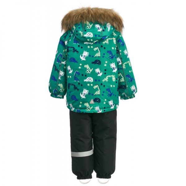 Зимний костюм для мальчика KISU 92 зеленый