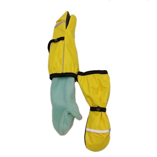 Непромокаемые рукавицы 3-5 лет флис желтые