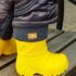 Детские сапоги ЭВА Nordman Kids с флисовым утеплителем желтые